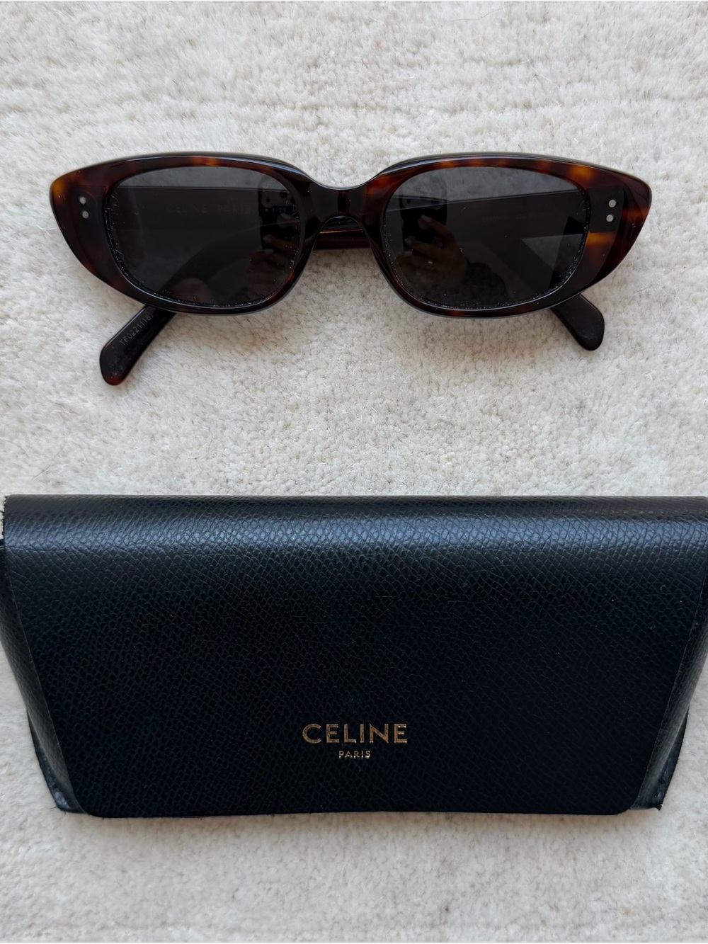 CELINE TORTOISE SHELL SUNGLASSES